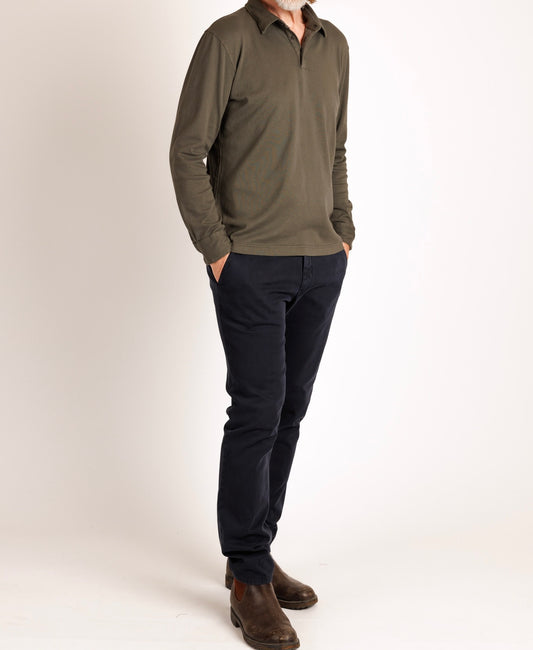 Zanone: Polo ML Interlock cotton