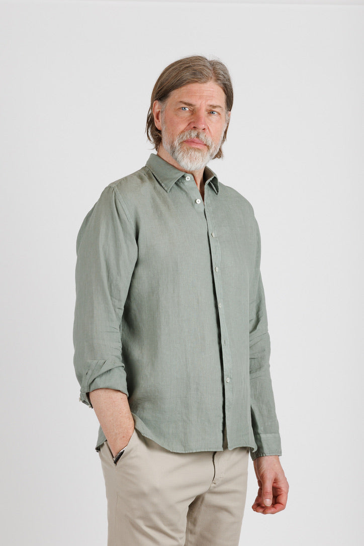 XACUS: Legacy Shirt. Linen, Garment Died