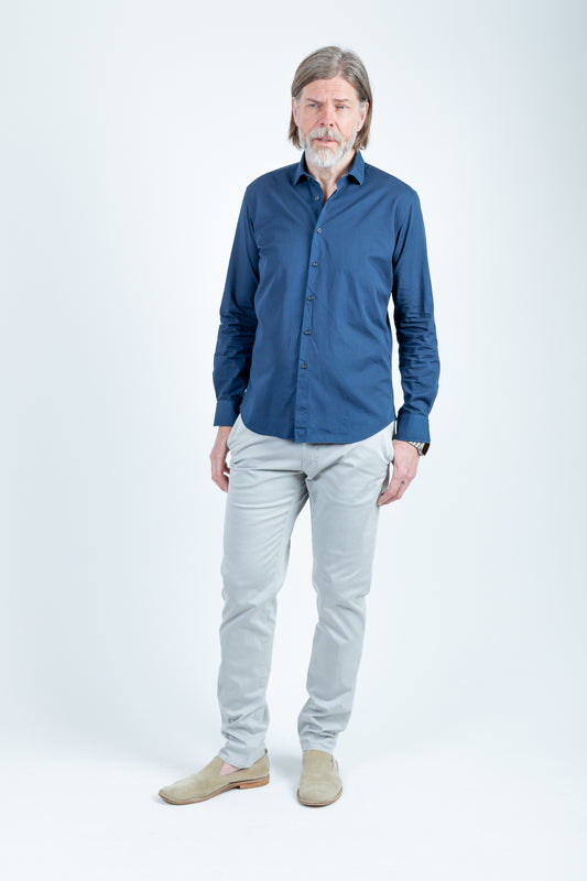 Xacus: Tailor/Washed Cotton shirt long sleeve