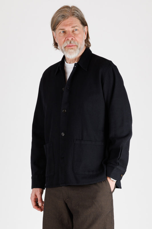 Universal Works: Travail overshirt in honeycomb weave