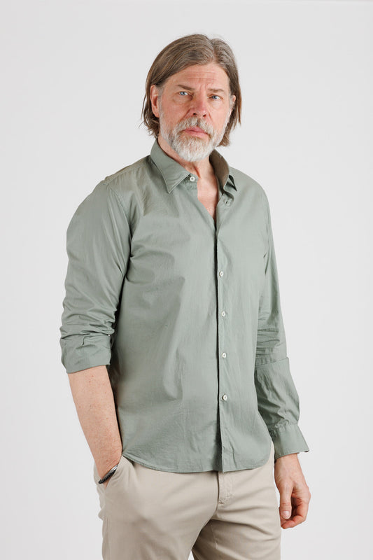 XACUS: Tailor. Long sleeve shirt in Popline
