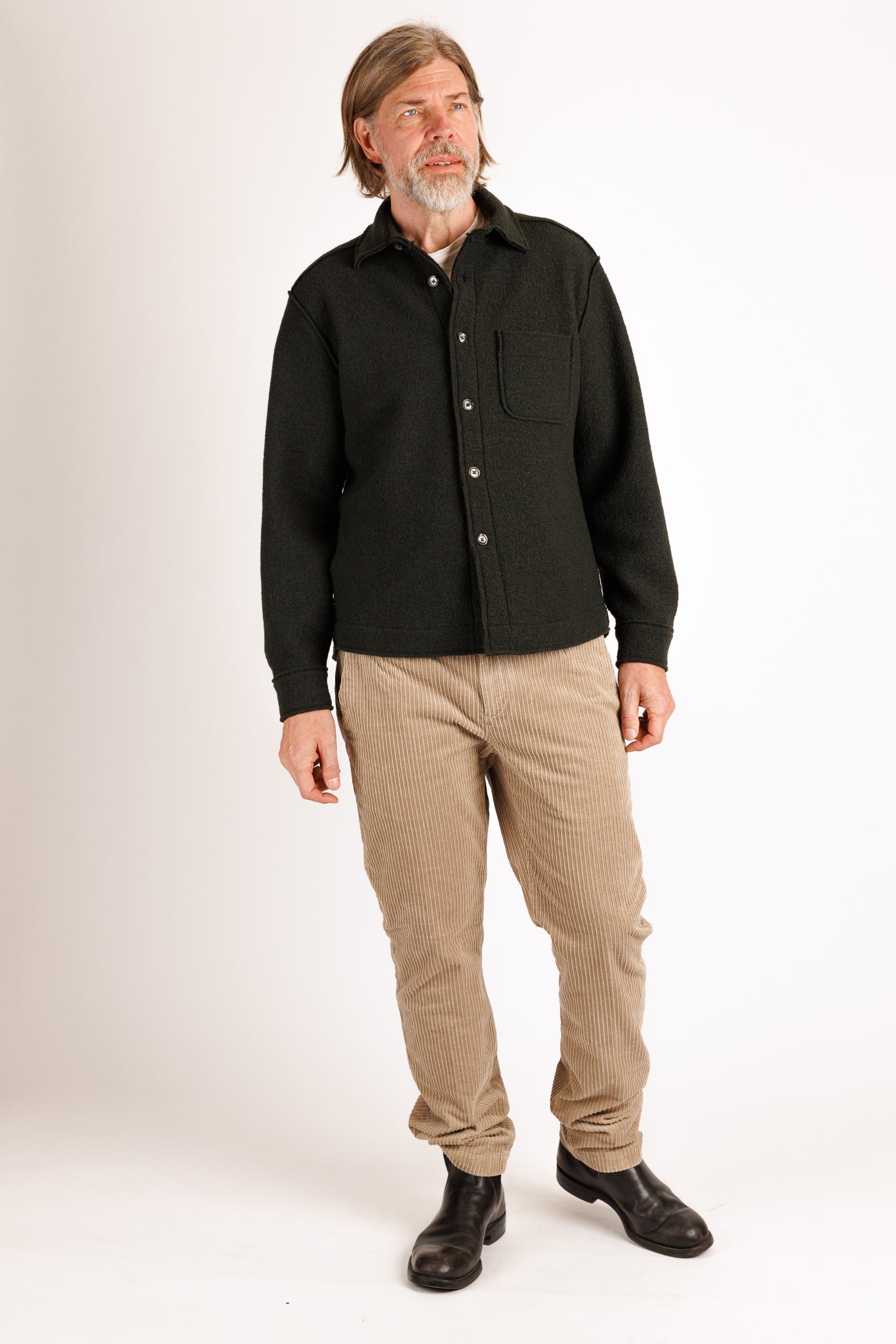 XACUS: Overshirt. Boiled Wool