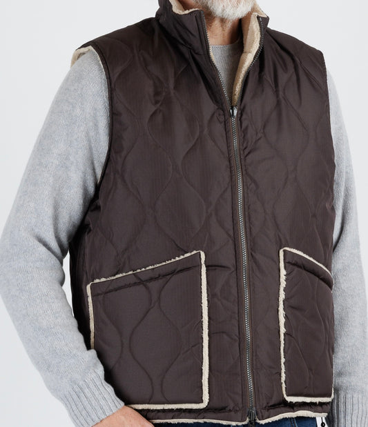 Taion:  Military Reversable "High neck" down vest