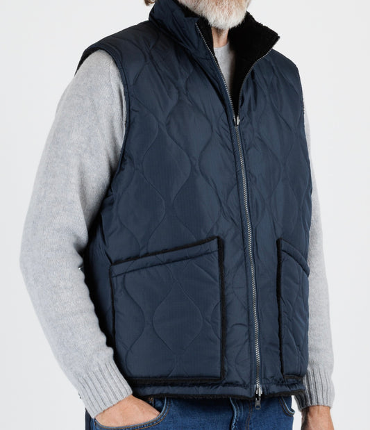 Taion:  Military Reversable "High neck" down vest