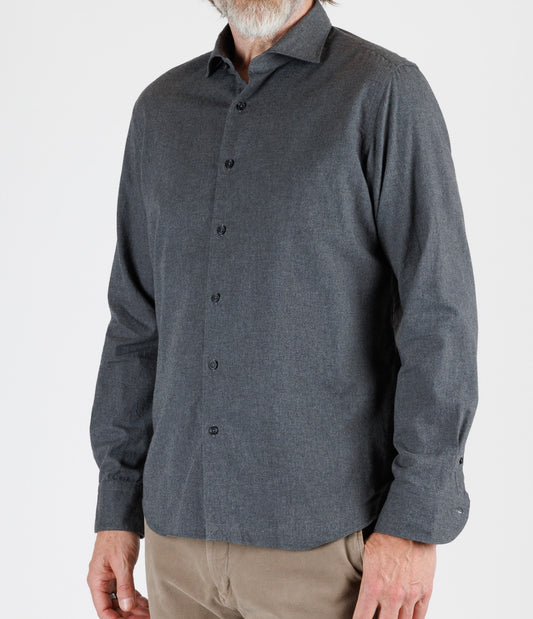 Xacus: Taylor, Washed Cotton Flanell Shirt