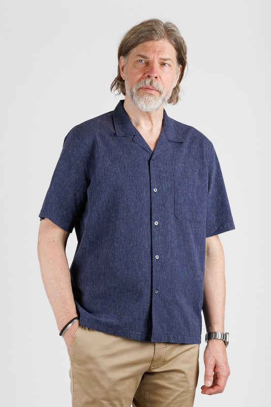 Universal Works:  Road Shirt in a Linen mix