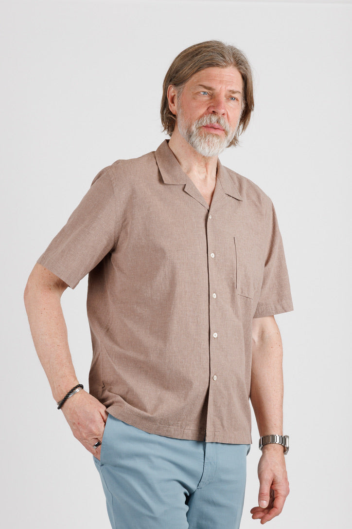 Universal Works:  Road Shirt in a Linen mix