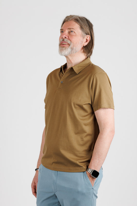 Sunspel: Short sleeve jersey polo shirt
