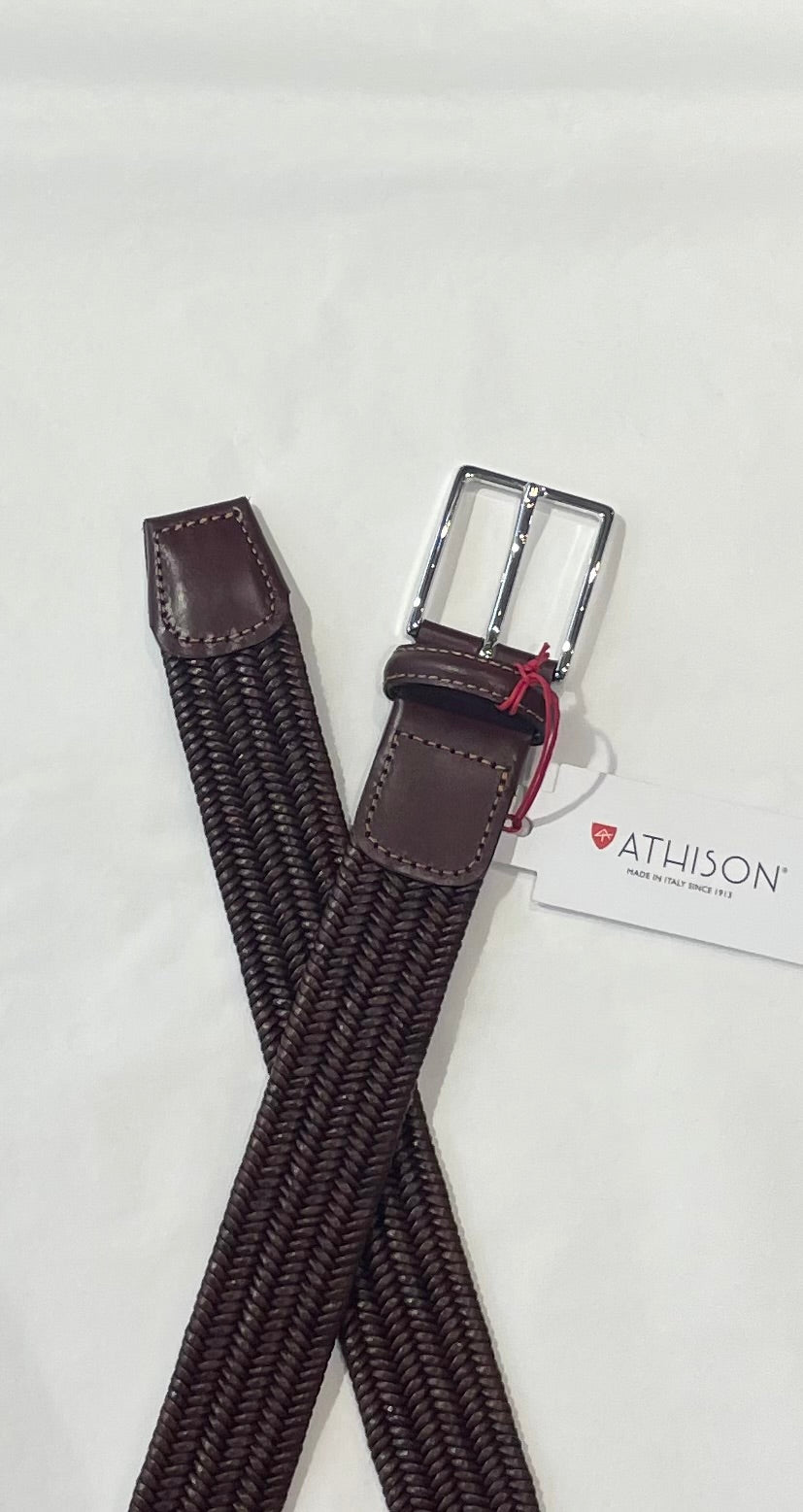 Athison Braided Leather Belt